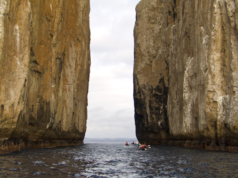 Kayaking Through Kicker Rock